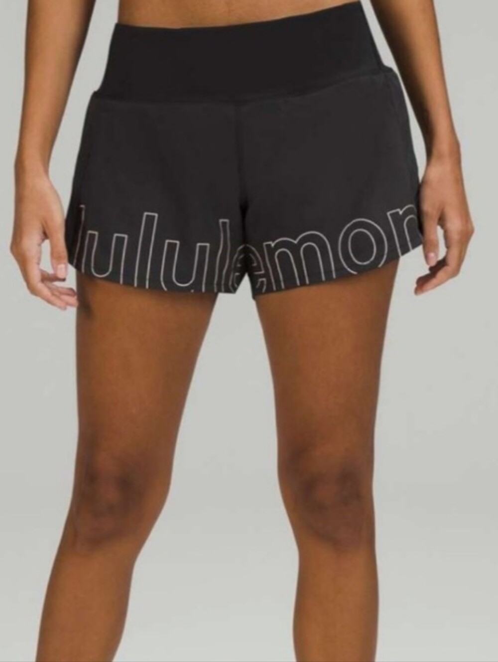 Lululemon Speed Up Mid-Rise Lined Short 4" *Graphic Size 12 - Picture 2 of 6